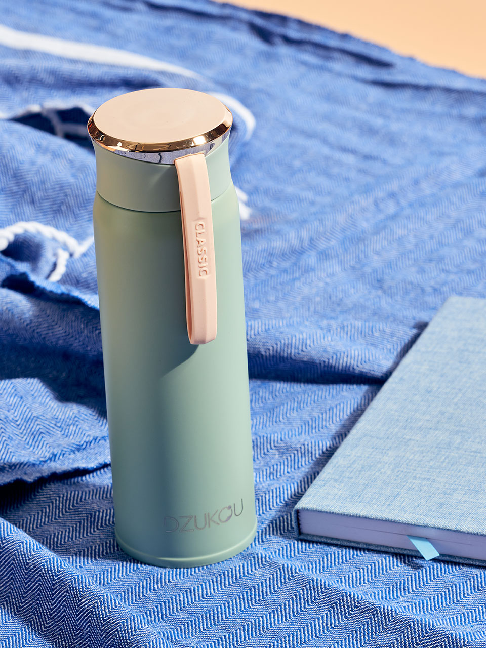Nameri – Thermos Inox Bleu avec Lanière