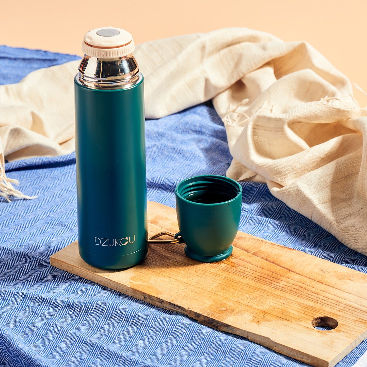 Umium Vert – Thermos Inox avec Gobelet Forêt