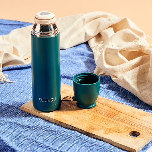 Umium Vert – Thermos Inox avec Gobelet Forêt