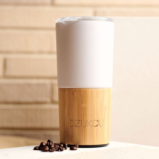 Inca Trail – Mug de Voyage Bambou et Inox Blanc